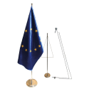 Zászlóterítő ezüst vagy arany - Ø25mm zászlórúdra