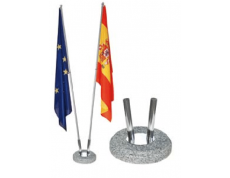 Kétágú zászlótalp kő, fehér