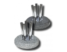 Ötágú zászlótalp kő, fehér 